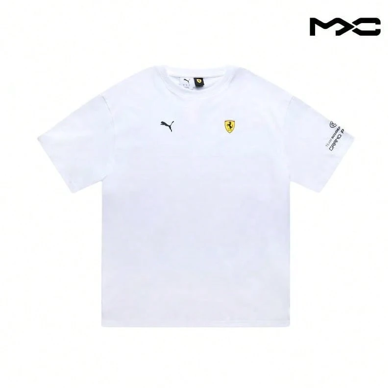 Scuderia Singapore Tee Logo Print Crew Neck Short Sleeve T-Shirt Tops Men - Nhiều màu - Xem 1