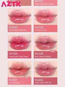 AZTK Moisturizing Lip Gloss With Glossy Mirror Finish, For Daily Use - MJ105 - View 6