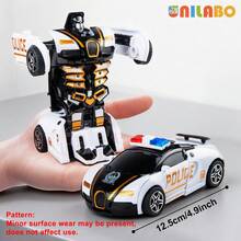 unilabo Juguete de coche de carreras transformable - Coche de carreras deslizante por inercia - Transformación automática - ¡Un regalo perfecto para que las mamás se lo den a sus hijos! Mini artículos, recuerdos de fiesta de coches de carreras, juguetes de coches para niños, coches de carreras, juguetes para niños, coche de carreras para niños, juguetes para niños, coche robot, juguetes de cumpleaños para niños, de vuelta a la escuela, ¡regalo de Pascua! - Multicolor - Ver 3