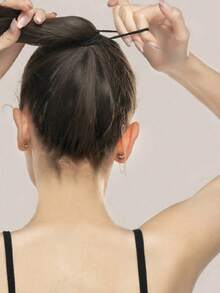 柔软弹力发圈，无缝加厚马尾发圈，男女通用无痕黑色发带 - 彩色 - 查看 4