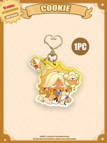 Acrylic Cartoon Character Keychain, COOKIE RUN, COOKIE KINGDOM, Anime Pattern, Car Key Chain, Keyring, Bag Pendant, Special Gift For Friends - Cookie and Cake Combination Design - View 28