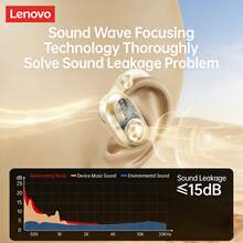 Lenovo EA366 無線運動耳機 藍牙5.4低延遲 音樂遊戲通用 IPX5防水 適用於多種裝置 月岩白 - 月岩白 - 查看 7