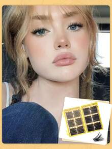 Lash Extension Kit DIY 530pcs Lash Clusters Eyelash Extension Kit, D Curl 10-18mm High Capacity 30D 40D 50D 60D 80D 100D Individual Lashes Kit With Lash Bond And Seal, Remover, Eyeliner,Lash Tweezers For Self Use Natural Look&Extra Thick&Wispy&Ultra Soft&Super Light Reusable Segmented False Eyelashes Suit Daily Holiday Festival Wedding - Black - View 8