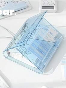 1 Piece Of A7 Transparent Loose Leaf Notebook Fresh And Simple Detachable Ring Buckle Multifunctional Notebook 4 Types Of Inner Pages Suitable For Most Needs Suitable For Daily Use By Men And Women - Multicolor - View 5