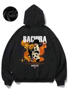 Bachira Soccer Design Fun Women's Fashion Casual Comfortable Hoodie Autumn And Winter Essential Hoodie- Religious Faith Inspired Apparel - Black - View 1