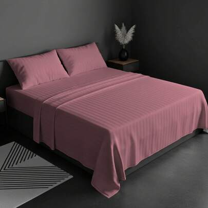 Juego de Sabanas para Cama, Sabana Bajera, Sabana Plana y Funda de Almohada, Cajon Amplio, 2800 Hilos, Premium, Tamaño Individual Matrimonial Queen King