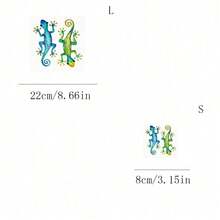 1pc/2pcs/3pcs Lizard Heat Transfer Print, DIY Iron-On Fabric Patch, Suitable For T-Shirts, Hoodies, Baseball Caps, Canvas Bags - 3PCS-s - View 2