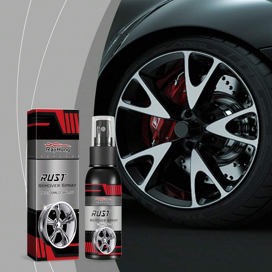 Car wheel rust remover, car paint rust removal, cleaning, brightening agent, rust removal conversion agent - A - Ver 1