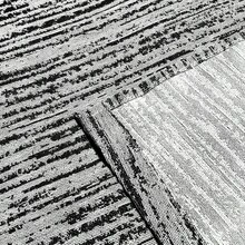 Jacquard Living Room Rug 2.00 X 1.40m Non-Slip Mixed Pattern Handmade Rustic Washable - Black - View 4