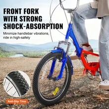 Folding Adult Tricycle, 20-Inch 7-Speed Adult Folding Trikes, Carbon Steel 3 Wheel Cruiser Bike With Large Basket & Adjustable Seat, Shopping Picnic Foldable Tricycles For Women, Men, Seniors - Đỏ - Xem 5