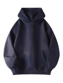 This Men's Casual Sports Hoodie Is  A Long-Sleeved Hooded Sweatshirt For Both Men And Women, Perfect For Everyday Wear And Outdoor Activities, And An Ideal Gift For Friends. - 藏青色 - 查看 8