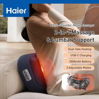  Haier 2-In-1 Waist And Shoulder Neck Massager