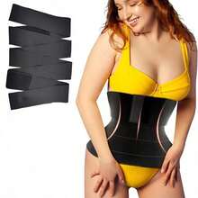 This Waist Elastic Training Band Features An Adjustable Design And Invisible Anti-Slip Elastic Band, Suitable For Yoga, Pilates And Home Fitness. - Black - View 9