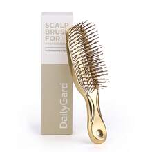 Soft Bristle Volumizing Hair Brush, Scalp Cleaning Electroplated Hair Comb - Multicolor - View 6