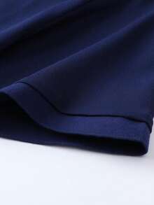 Áo Polo nam tay ngắn màu trơn, kiểu dáng thường ngày, phù hợp cho các hoạt động thể thao như golf, màu xanh navy. - Màu xanh hải quân - Xem 5