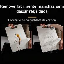 Stainless Steel 304 Cutting Board, Antibacterial, Durable, Hygienic, Kitchen - Plateado - Ver 10