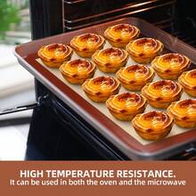 Bộ 2 tấm lót nướng silicon - Tấm lót nướng tái sử dụng, chống dính và dễ vệ sinh, thích hợp cho lò nướng, nhào bột, tấm lót nướng đa năng dùng cho bánh ngọt, thịt và nhiều hơn nữa - Dùng cho gia đình, kinh doanh và làm bánh chuyên nghiệp. - Xem 3