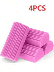 1片可重复使用的粉色清洁除尘海绵湿巾 - 神奇除尘清洁海绵，适用于清洁百叶窗、玻璃、踢脚线、通风口、镜子、窗轨、厨房、浴室、家居等。 - 粉色 - 查看 14