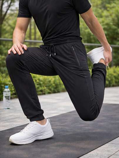 Calca Dry fit Masculina de Academia Confortável Flexível Com Elastano Secagem Rápida de Promoção Para Atividades Físicas Intensas