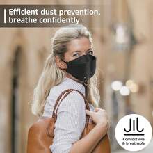 Mascarillas KN95, Paquete de 50, Transpirables, cómodas y Desechables, mascarillas KN95, Color Negro - C - Ver 8