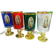 ¡RecomendadoLampara de Crsital de la Virgen de Guadalupe; Modelo: Basílica Villa - Foco Normal E12 (Rojo)¡Top de Temporada - Verde - Ver 7