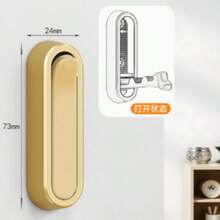 1-Piece Foldable Wall Hook Hidden Robe Towel Hat Hook Stainless Steel Hook For Home Kitchen Bathroom Matte Black Towel Rack - View 10