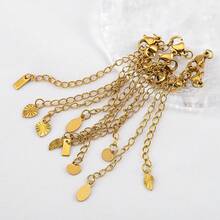 10pcs Stainless Steel Extension Chain With Lobster Clasp, For DIY Jewelry Making Bracelets Necklaces - Extended Chain With Lobster Clasp - View 6