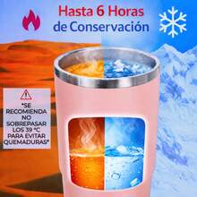 Termo Deportivo De Acero Inoxidable Con Agarradera, FAB-31, 900 ml, Vaso para gym, Termo térmico de acero inoxidable, Vaso con tapa aislante, Termo portátil con agarradera, Botella deportiva con excelente diseño y estilo, botella aislante, 15 colores diferentes, regalo ideal, regalo para hombre, regalo para mujeres, vaso para café, vaso para jugo.. - Rosa Pálido - Ver 5