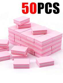2/10/20/50/100pcs Nail Buffing Blocks, 100/180 Grit Nail Files, Mini Double-Sided Foam Nail Buffers, Suitable For Acrylic Nail Trimming Tools - Multicolor - View 7