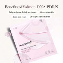 Medicube Jelly Gel Mask With Salmon DNA PDRN Pink Collagen 28g X 4ea, Overnight Face Mask, For Uneven Skin Tone, Elasticity, Hydrating, Firming And Moisturizing, Improve Skin Elasticity, Reduce Pigmentation, Firms Skin, Fights Wrinkles, Anti-Aging, Promotes Cell Regeneration, Repairs Skin Barrier, Refines Pores, Brightens Complexion, Lightweight Texture, Suitable For Daily Use Or Pre-Makeup Use. Korean Cosmetics, K-Beauty, PDRN Serum, Salmon PDRN, Top Selling Skin Care, Korean Skin Care, Best Selling Korean Mask, Y2k, Summer, Best Birthday Gift For Her, Girlfriend Wife Friend Mom Gift - Salmon PDRN - 查看 4