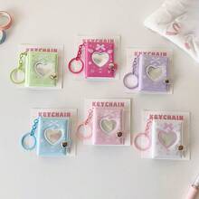 2D Single Photo Card Booklet, Mini 2-Inch Keychain Pendant Photo Album, Cute Easily Signed Notebook, ID Card Booklet, Travel & Student ID Card Holder - Multicolor - View 11