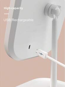 LED化妆镜，3种灯光模式，触控操作，便携式支架，可折叠收纳，旅行化妆镜，可充电电池，LED化妆镜，母亲节礼物，生日礼物，圣诞礼物（送给她），家居装饰，返校宿舍装饰，学习用品 - 彩色 - 查看 8