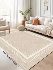 Thảm trải sàn màu be tối giản với họa tiết kẻ sọc, được làm từ chất liệu mềm mại và thoải mái, dễ vệ sinh, có thiết kế chống trơn trượt, thích hợp để trang trí phòng khách, phòng ngủ, phòng tắm, nhà bếp, phòng ăn, văn phòng và các dịp lễ hội. - Màu be - Xem 12