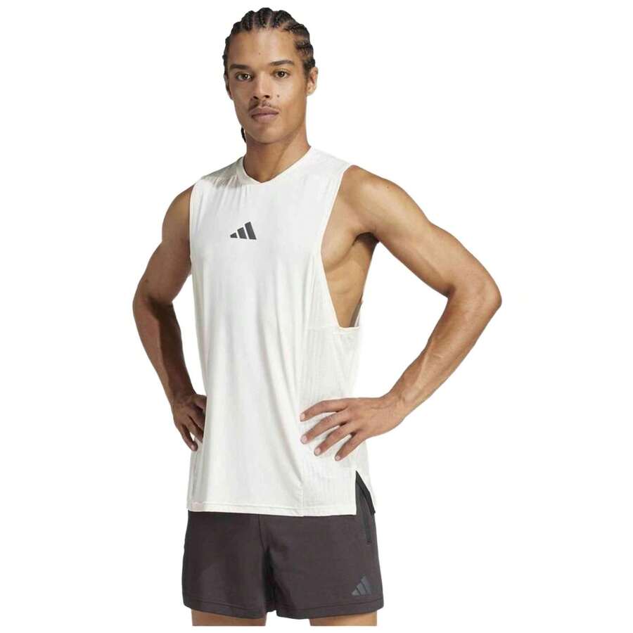 Adidas Men Outdoor Tees & Tanks - White - View 1