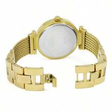 Guess W0638L2 Women's Watch, Gold Mesh Strap, Crystal Bezel, Roman Numerals, Gold Dial - Gold - View 4