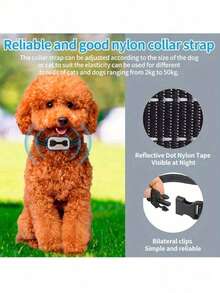 Automatic Dog Training Collar, Vibration & Ultrasonic Anti-Bark Control Device, USB Rechargeable Smart Collar For Dog Training, No Shock - Won't Harm Dogs, Adjustable Size Suitable For Small, Medium And Large Dogs, Charging Cable Included (No Adapter) - Multicolor - View 9