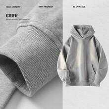 This Men's Casual Sports Hoodie Is  A Long-Sleeved Hooded Sweatshirt For Both Men And Women, Perfect For Everyday Wear And Outdoor Activities, And An Ideal Gift For Friends. - 藏青色 - 查看 4