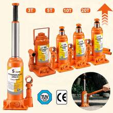 5T Electric Car Jack, 12V Hydraulic Car Jack, Lifting Range 155-450 Mm, Portable Car Lifting Kit For Car/SUV/Truck Emergency Tire Changes & Garage Repairs - 5噸 - 查看 1