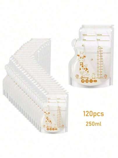 Bolsas De Almacenamiento De Leche Materna, Bolsas De Lactancia Con Canalón Y Soporte