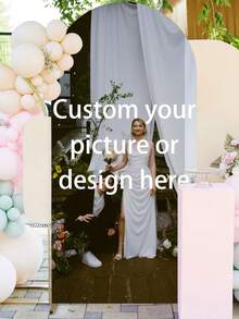 1 Set de Decoración de Fondo de Arco Personalizado, Decoración de Arco de Globos Personalizada para Fiesta de Cumpleaños, Soporte de Fondo de Arco de Boda para Decoración de Fiesta de Graduación - Multicolor - Ver 6