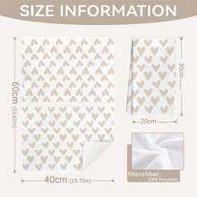 MEMNUN 2条装奶茶格子爱心印花厨房巾，15.75*23.62英寸（40*60厘米），超柔软吸水超细纤维抹布，厨房装饰，烹饪烘焙茶巾，手巾，厨房配件，可机洗，适用于餐厅、厨房、日常装饰和礼品，四季皆宜。 - 彩色 - 查看 4