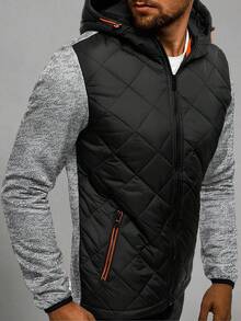 Shendy Vendy Sudadera Para Hombre De Manga Larga Outfit Casual Hombre, Sudadera con Capucha y Cordón Ajustable , Sudadera Hombre con Bolsillos Laterales - Gris Oscuro - Ver 4