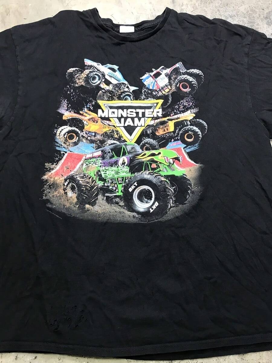 Monster Jam Truck World Tour Black T-Shirt - 黑色 - 查看 1