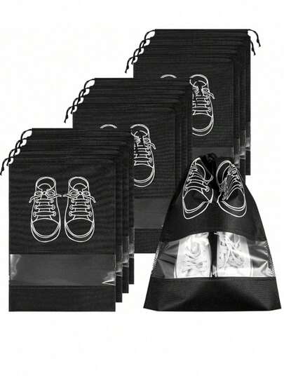 20 st/10 st/5 st skopåsar i non-woven tyg, förvaringspåsar för garderober, reseväskor, vattentäta klädorganiseringsväskor för klänningar, byxor, skor, jeans, stövlar, kjolar, förvaring i sovrum, arrangörer, förvaring i hemmet, vita t-shirts för kvinnor, svarta byxor för kvinnor, vinterkläder för kvinnor, klänningar, vinterkläder för kvinnor, eleganta klänningar för kvinnor, vita blusar för kvinnor, långärmade, vita jumpsuits för kvinnor, vårkläder för kvinnor, vårset för kvinnor, vår, vårkläder, minimalistisk stil, sommartoppar