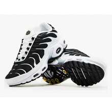 Super ! Air TN Plus Max Premium Vapor Bubble Cushioned Spring Tennis Shoes For Parties, Gym, Fitness, And Outdoor Activities. - TRẮNG ĐEN - Xem 3