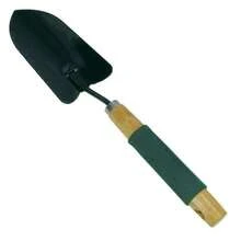 Garden Hand Trowel – 40cm Steel Digging Spade With Wooden Handle & Soft Grip - A - View 6