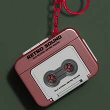 Vintage Tape Recorder Keychain, Birthday Gift Toy Pendant, Mini Recordable Funny Music Box - Multicolor - View 3