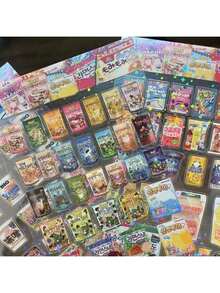 20张/套 防水PET塑料卡通零食包装贴纸，适用于剪贴簿、日记和文具 - 彩色 - 查看 5