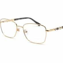 Elegant Party Style. Copper Alloy. No Glasses. All Seasons. Affordable Luxury In Geometric Style: Retro Black And Gold Eyeglass Frames With Gold Accents. - 黑色 - 查看 4