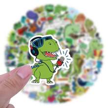 Pegatinas de banda de dinosaurios, Artes y Manualidades, para decorar papelería, tazas, equipaje, refrigeradores, patinetas, guitarras - B - Ver 4